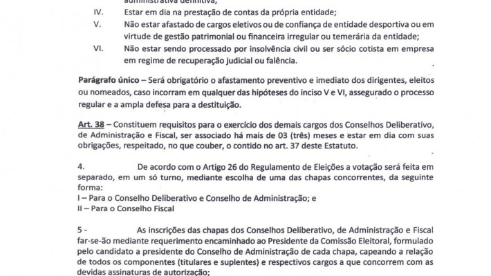 EDITAL DE CONVOCAÇÃO PARA INSCRIÇÃO DE CHAPAS ELEITORAIS