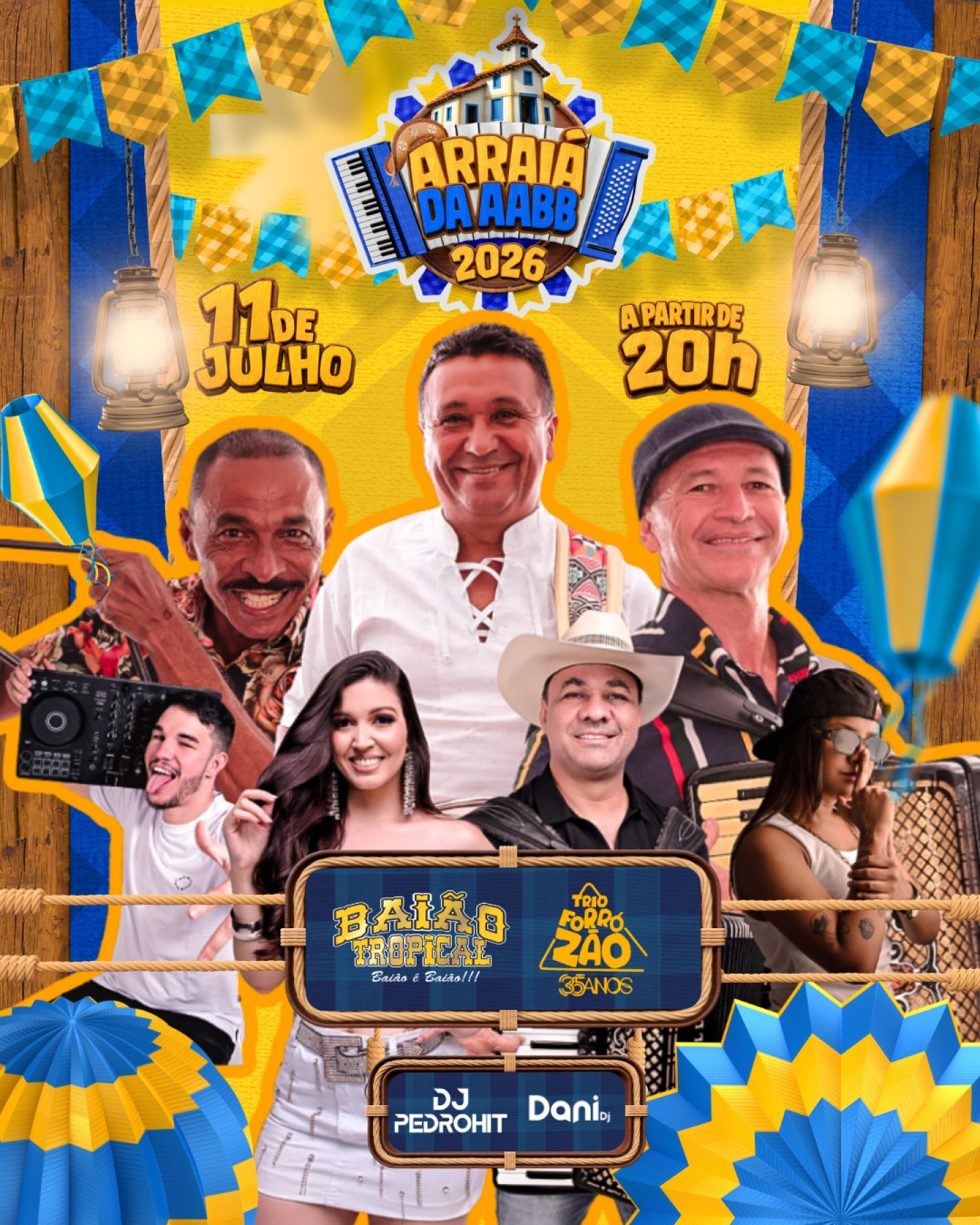 ARRAIÁ DA AABB 2026 - 11 DE JULHO ÀS 20H