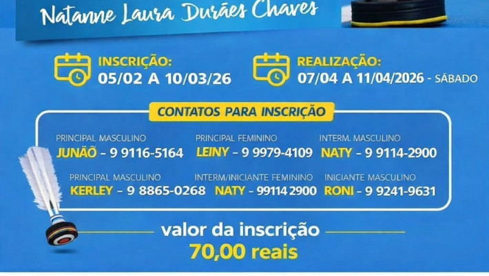 CAMPEONATO INTERNO DE PETECA 2026