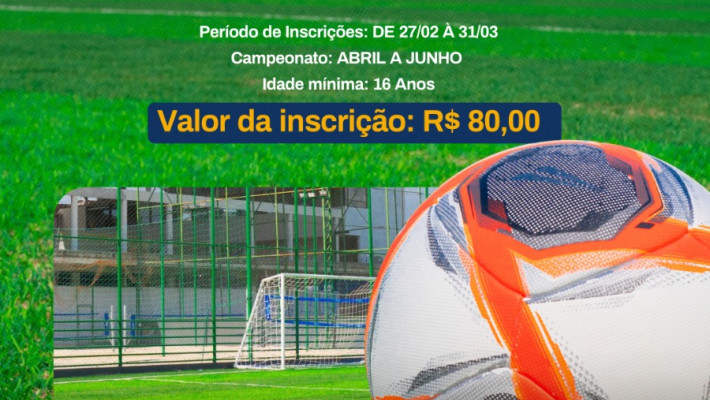 14° CAMPEONATO DE FUTEBOL SOCIETY